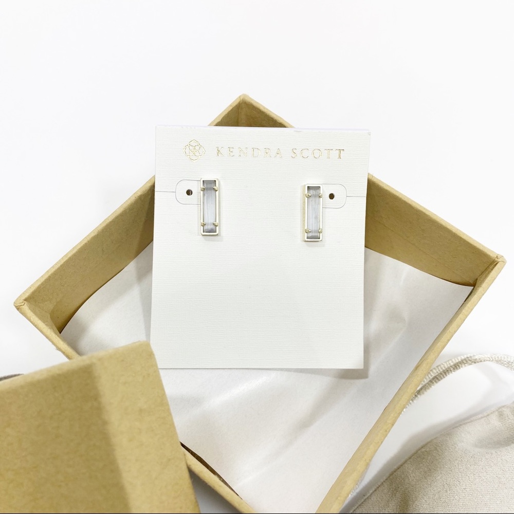 Kendra Scott Stan Rhodium Slate earrings - Picture 5 of 9